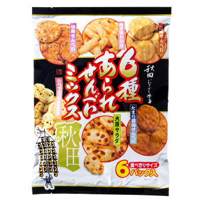 秋田いなふく米菓　６種あられせんべいミックス