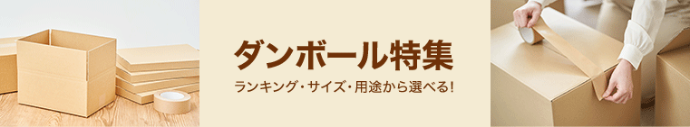 ダンボール特集 ランキング・サイズ・用途から選べる!